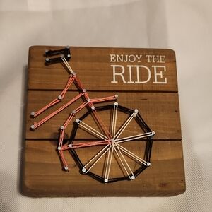 Primitives By Kathy Wood & String Hanging Enjoy The Ride Sign Bicycle Design